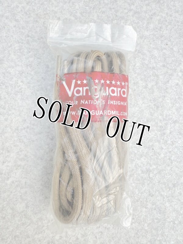 画像1: 米軍放出品 VANGUARD BOOT LACES 72 TAN (1)