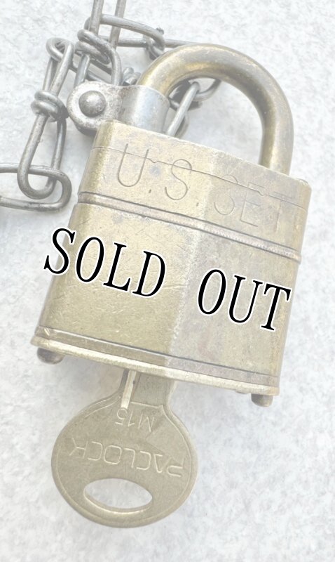 画像6: 米軍実物 U.S.SET PACIFIC LOCK ビンテージ パドロック アメリカン南京錠 USA (6)