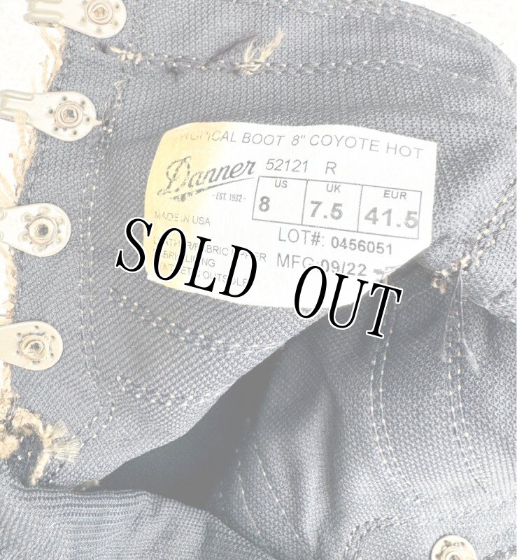 画像10: 米軍実物 DANNER TROPICIAL   8 COYOTE HOT  52121 ダナーミリタリーブーツ (10)