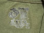 画像4: 米軍放出品　USMC DUKE　OD　Tシャツ　X LARGE (4)