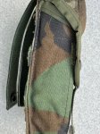 画像4: 米軍実物 ダブルマ ガジンポーチ MOLLE II M4/M16 ウッドランド (4)