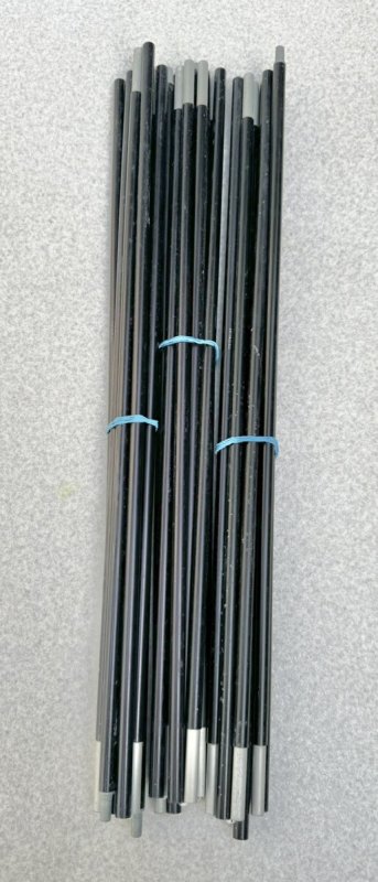 画像3: 米軍実物 コンバット テント ポール ジュラルミン 7075  ポール3本 セット (3)