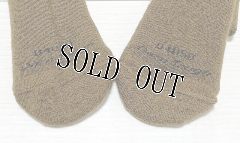 画像2: 海兵隊実物 ブーツ ソックス コヨーテ SMALL  (2)