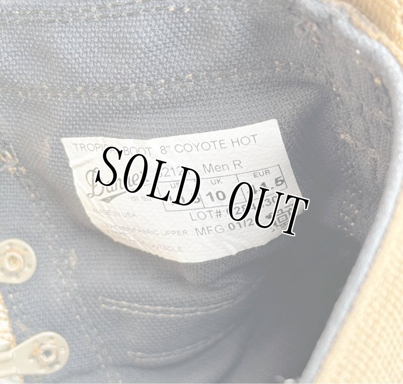 画像13: 米軍隊実物 DANNER TROPICIAL   8 COYOTE HOT  52121 ダナーミリタリーブーツ (13)