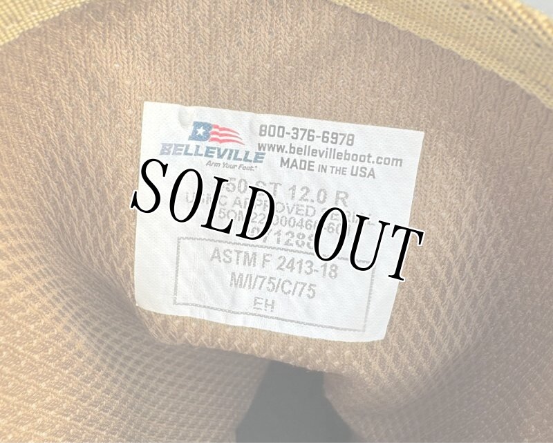 画像10: 米軍実物 BELLEVILLE 550 ST  デザートブーツ  12 R (10)