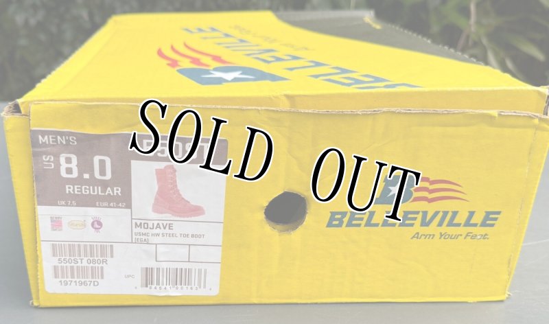 画像11: 米海兵隊実物 Belleville デザートマーパット コンバットブーツ 550ST 8R (11)