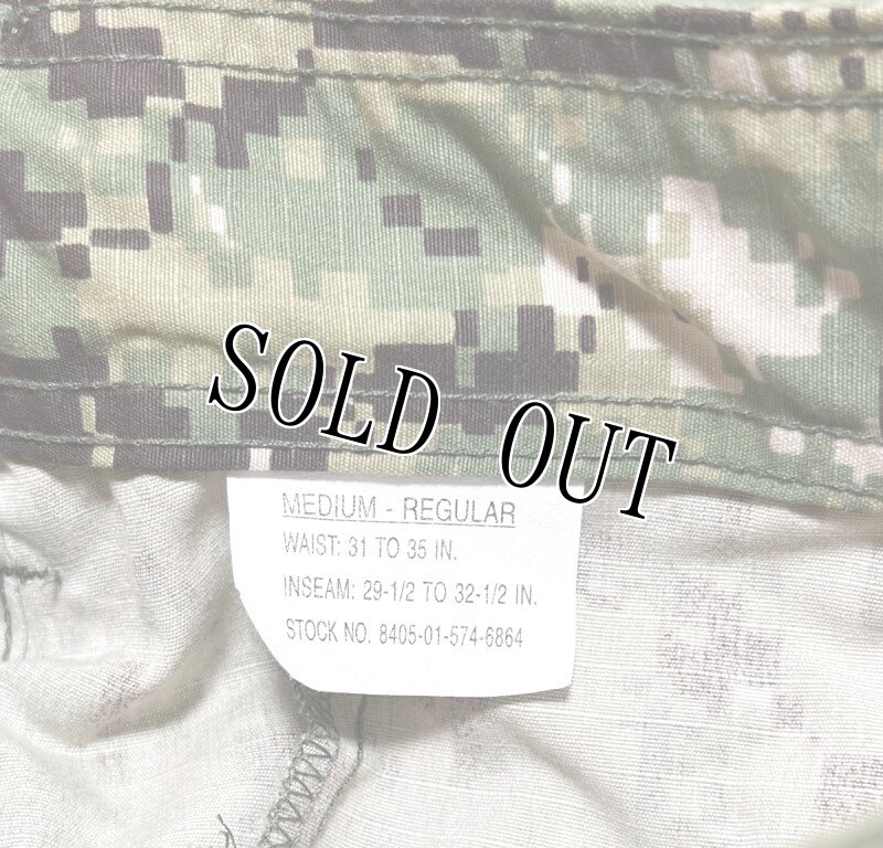 画像4: 米軍実物,US NAVY, AOR2 NUW 迷彩パンツ TYPEIII M-REGULAR (4)
