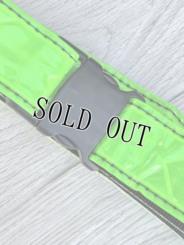 画像3: 米軍実物 反射 リフレクションべルト グリーン (3)