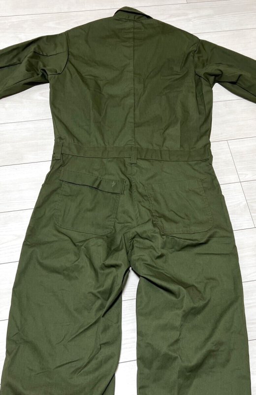 画像4: 米軍実物 カバーオール/つなぎ 42R OD (4)