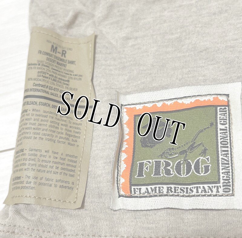 画像3: 米軍実物　FROG　デザートマーパットコンバットシャツ　M-R (3)