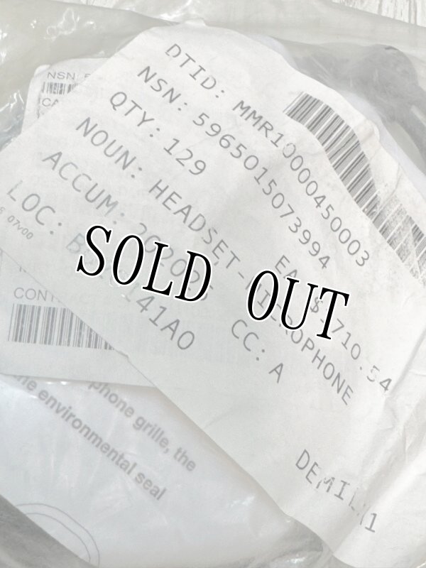 画像13: 米軍実物 THALES製マリタイムタクティカルヘッドセット 10-pinマリタイムコネクター (13)