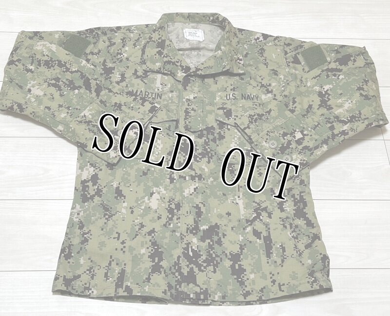 画像1: 米軍実物,US NAVY,　AOR2　NUW　迷彩ジャケット　TYPEIII　MEDIUM-REGULAR (1)