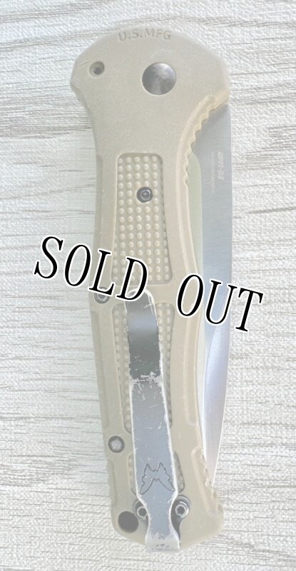画像5: 米軍放出品 BENCHMADE GREEN CLAYMORE POCKET KNIFE - CPM-D2 STEEL BLADE (5)