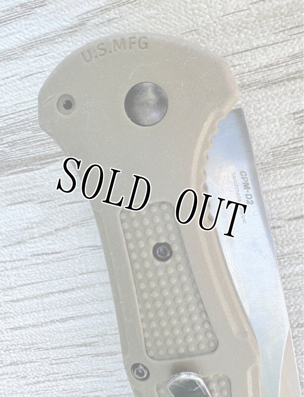 画像9: 米軍放出品 BENCHMADE GREEN CLAYMORE POCKET KNIFE - CPM-D2 STEEL BLADE (9)