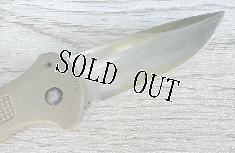 画像4: 米軍放出品 BENCHMADE GREEN CLAYMORE POCKET KNIFE - CPM-D2 STEEL BLADE (4)