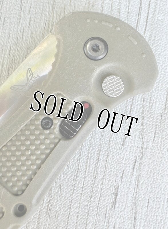 画像8: 米軍放出品 BENCHMADE GREEN CLAYMORE POCKET KNIFE - CPM-D2 STEEL BLADE (8)