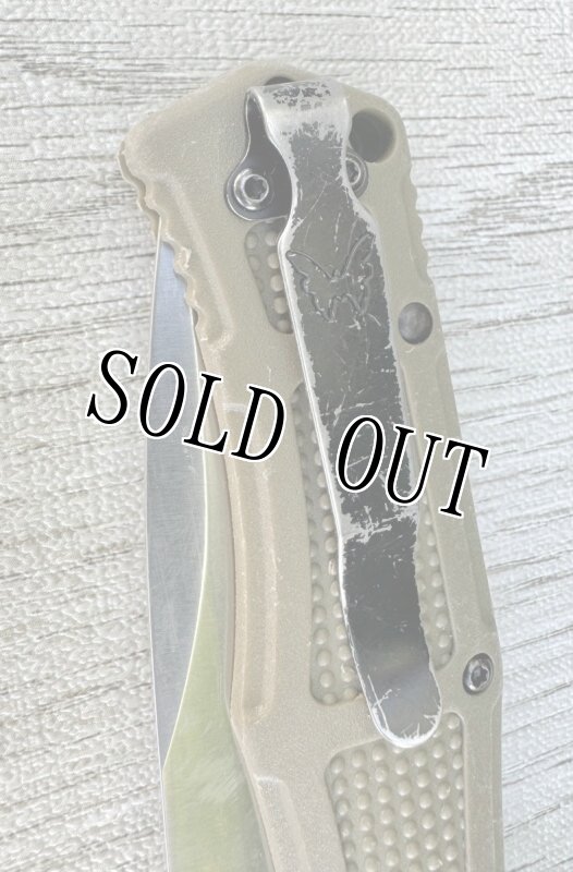 画像7: 米軍放出品 BENCHMADE GREEN CLAYMORE POCKET KNIFE - CPM-D2 STEEL BLADE (7)