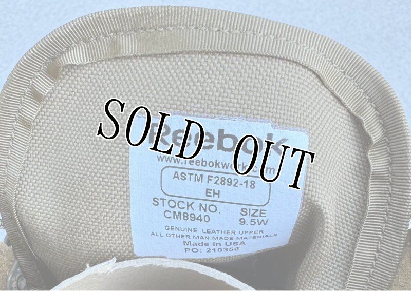 画像10: 米軍放出品 リーボック ストライクポイント メンズ 8 インチ 超軽量パフォーマンス ミリタリー ブーツ  (10)