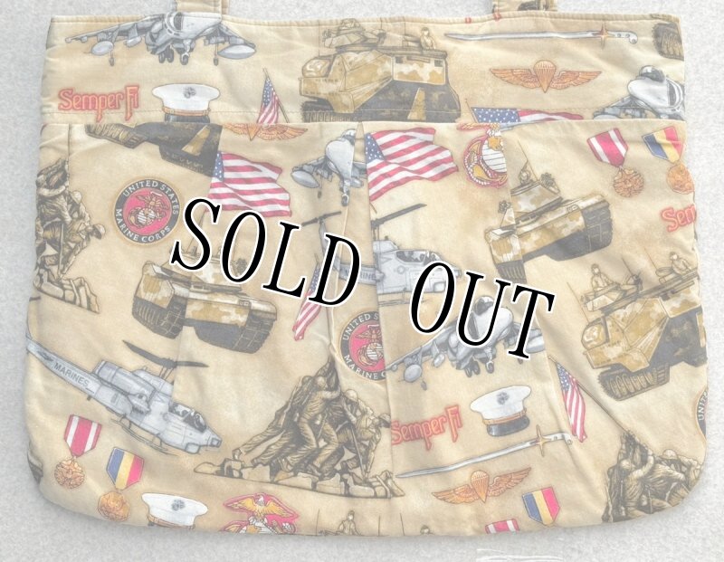 画像4: 米軍放出品 US MARINE トートバッグ / エコバッグ (4)