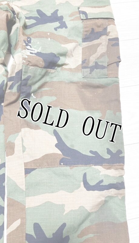 画像2: 米軍実物,ウッドランドカモ　迷彩パンツ　LARGE-REGULAR (2)