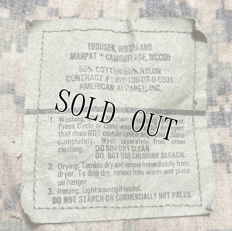 画像6: 海兵隊実物 USMC　ウッドマーパットパンツ　SMALL-REGULAR (6)