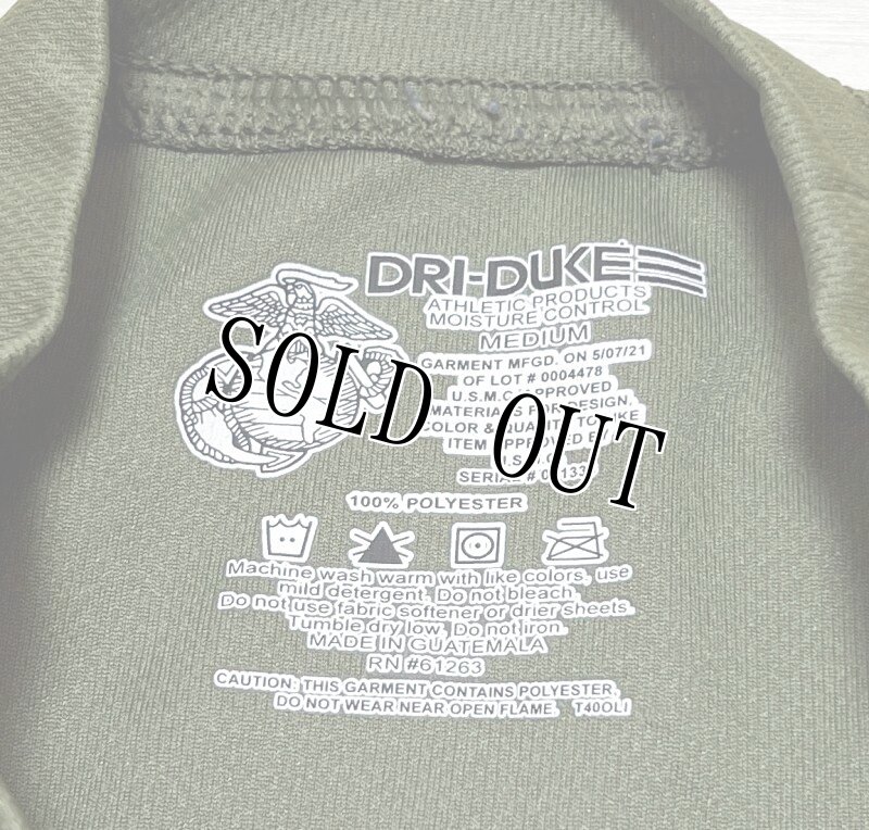 画像3: 米軍実物 USMC　DRI-DUKE　OD Tシャツ　MEDIUM (3)