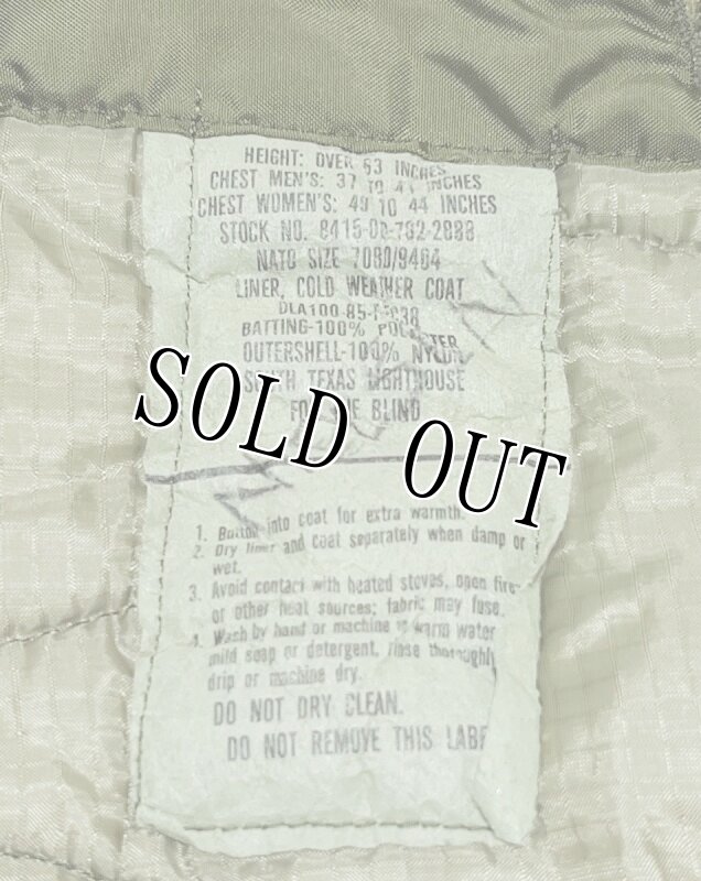 画像7: 米軍実物  M-65フィールドジャケットライナー MEDIUM (7)