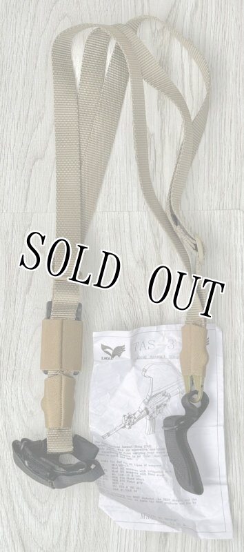 画像1: 米軍実物 EAGLE Tactical Assault Sling　TAS-3 M4, アサルト スリング カーキ (1)