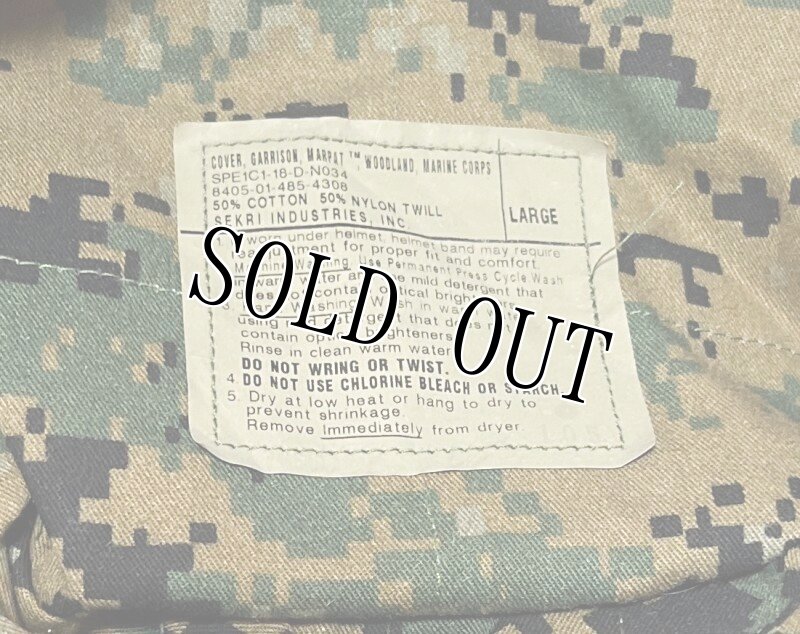 画像5: 米軍実物　USMC　ウッドランドマーパット　CAP　 LARGE (5)