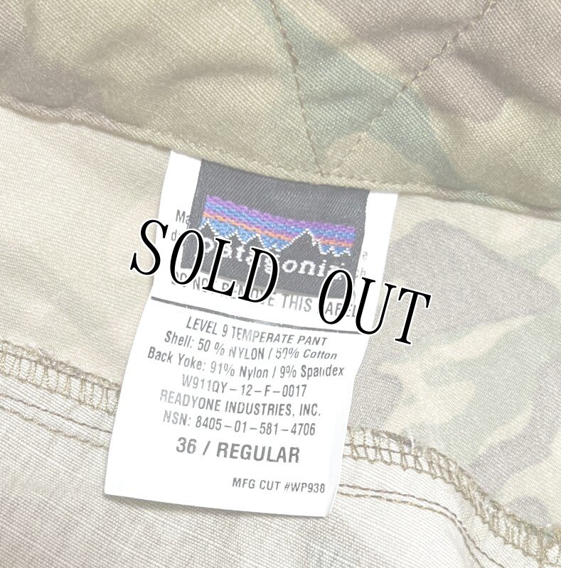 画像4: 米軍実物 Patagonia パタゴニア Level9 Temperate  コンバット パンツ 36R マルチカム (4)