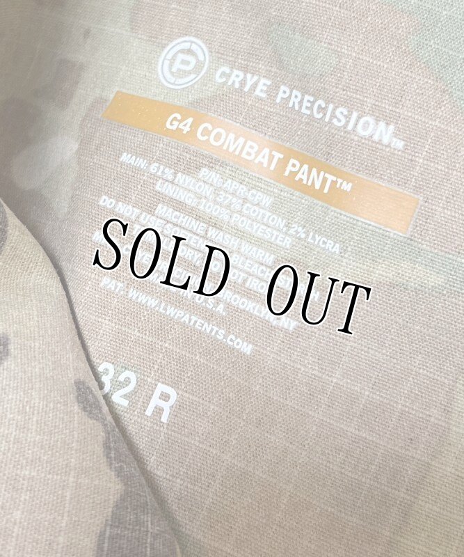画像5: 米軍放出品,Crye Precision　G4　コンバットパンツ マルチカム 32REGULAR (5)