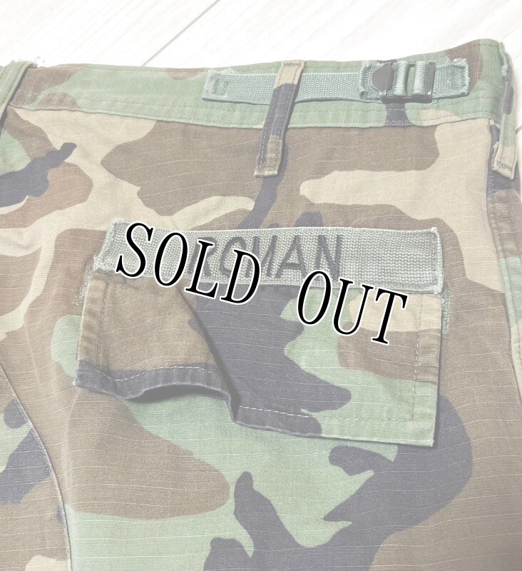 画像3: 米軍実物,ウッドランドカモ 迷彩パンツ MEDIUM-LONG (3)