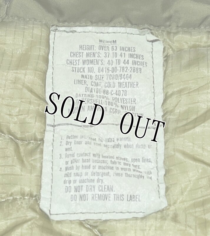 画像10: 米軍実物  M-65フィールドジャケットライナー　MEDIUM (10)