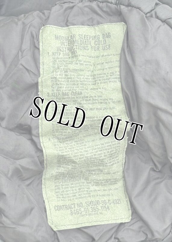 画像12: 米軍実物 モジュラースリーピングバッグ  ブラック (12)