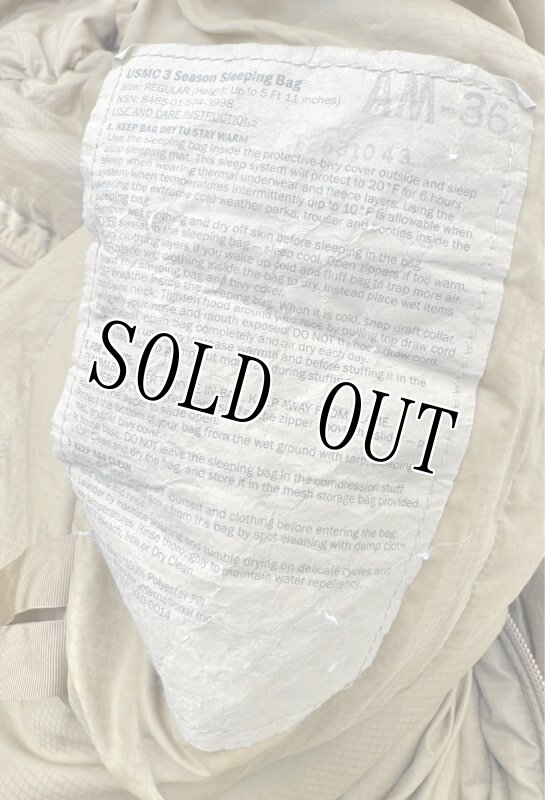 画像16: 海兵隊実物　Complete USMC 3 Season Sleep System　4点 (16)