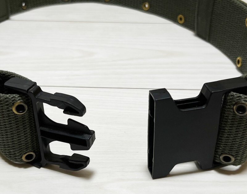 画像5: 米軍実物　OD ナイロン・ピストルベルト　LARGE (5)