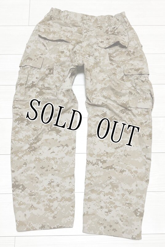 画像2: 米軍実物,USMC,デザートマーパットパンツ M-X SHORT (2)