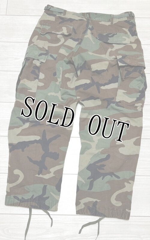 画像4: 米軍実物,ウッドランドカモ 迷彩パンツ MEDIUM-X SHORT (4)