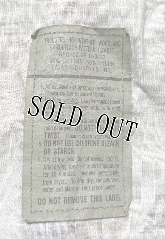 画像4: 米軍実物,ウッドランドカモ 迷彩パンツ SMALL-SHORT (4)