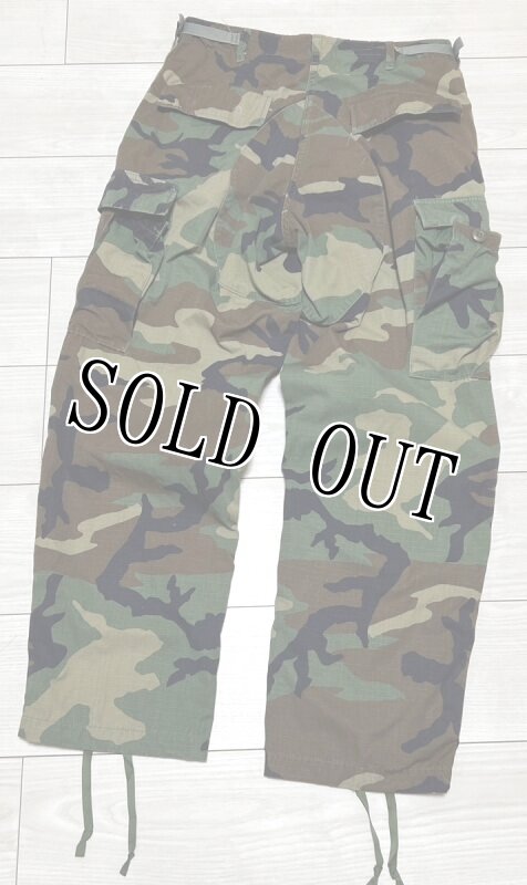画像2: 米軍実物,ウッドランドカモ 迷彩パンツ SMALL-SHORT (2)