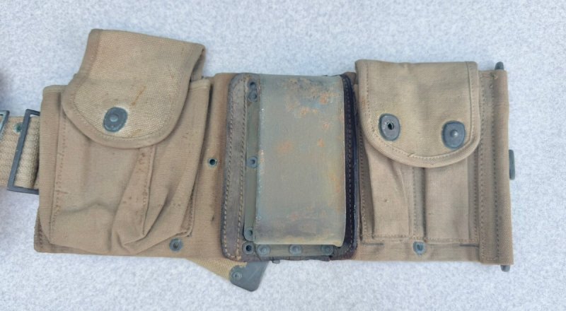 画像2: 米軍実物 バーガンナー 弾薬ベルト (BAR/M1918製) (2)
