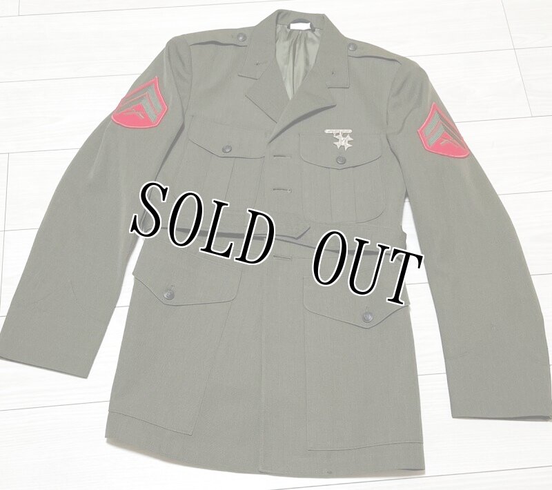 画像1: 米軍放出品,USMC　サービスドレスジャケット　39R (1)