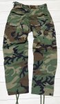 画像3: 米軍実物,ウッドランドカモ　迷彩パンツ　SMALL-SHORT (3)