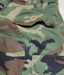 画像4: 米軍実物,ウッドランドカモ　迷彩パンツ　SMALL-SHORT (4)