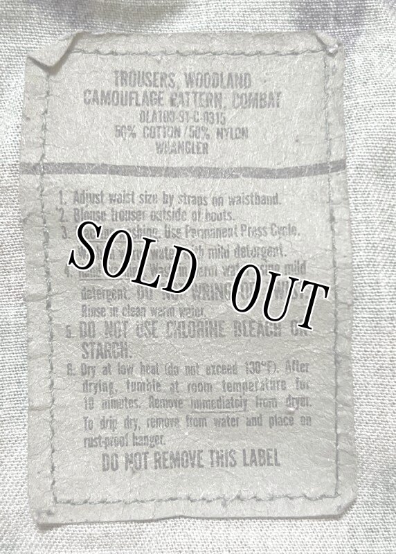 画像5: 米軍実物,ウッドランドカモ 迷彩パンツ SMALL-X SHORT (5)