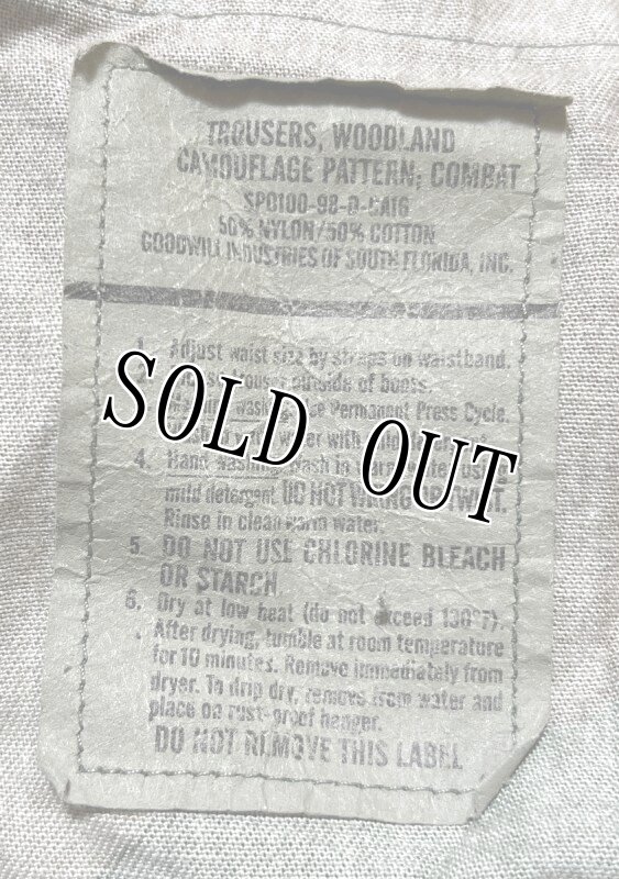 画像6: 米軍実物,ウッドランドカモ　迷彩パンツ　SMALL-SHORT (6)