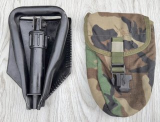 米軍実物 三つ折.スコップ(ケース付き) 米軍実物 三つ折.スコップ(ケース付き)