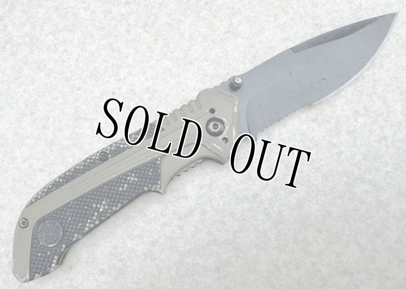 画像3: 海兵隊放出品 Smith＆Wesson   フォールディングナイフ タント ライナーロック (3)