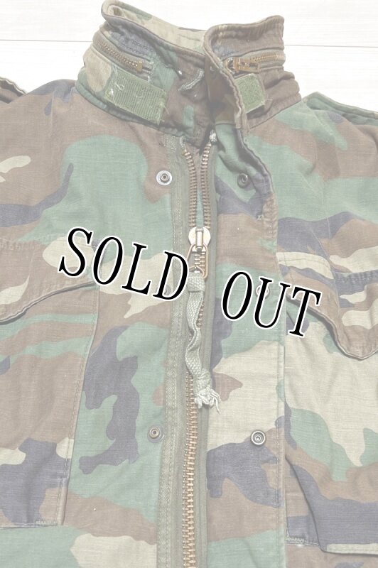 画像2: 米軍実物,　M-65フィールドジャケット　3rd　迷彩　S-SHORT (2)