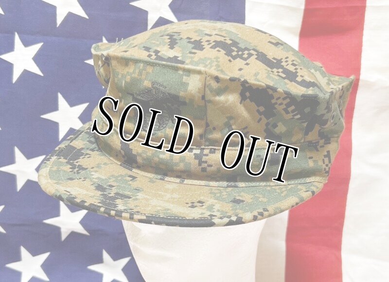 画像1: 米軍実物　USMC　ウッドランドマーパット　CAP　X LARGE (1)